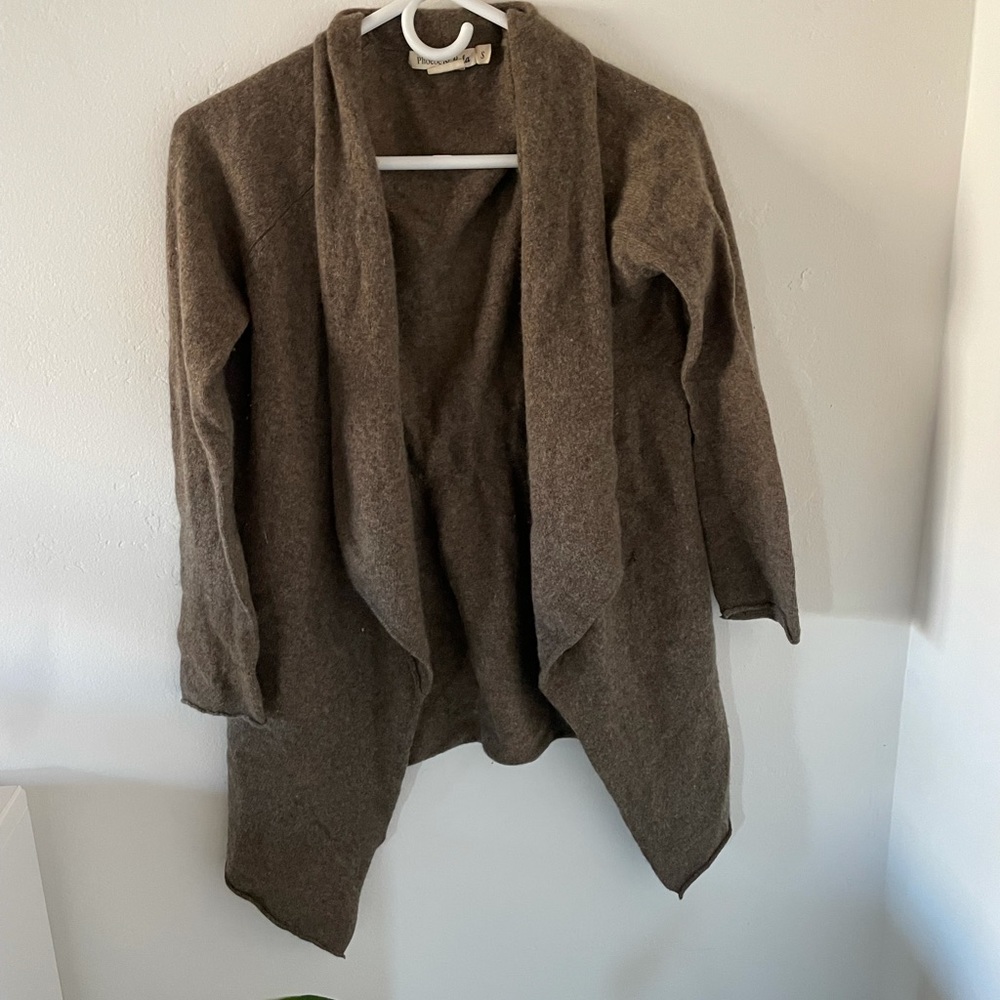 Phoebe and Lola Brown Cashmere Sweater